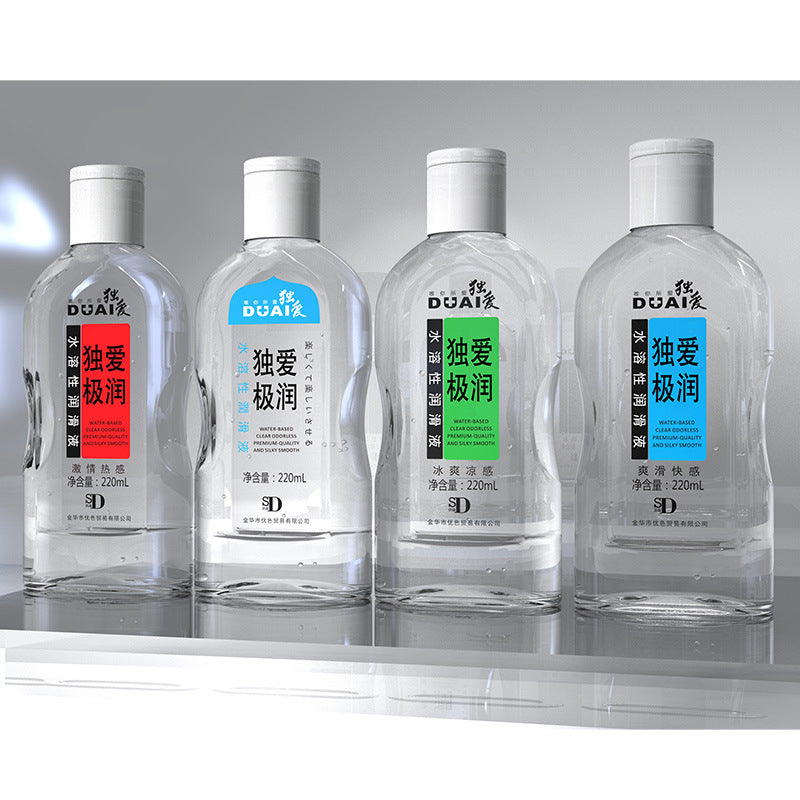 独爱极润水溶性润滑液送尖嘴盖 220ml大瓶装(快感/热感/冰感三种)