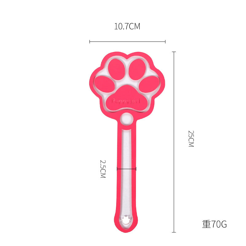 亚克力可爱粉色小猫爪蓝色玉桂狗情趣手拍