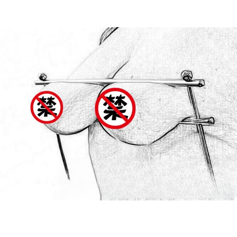 SM调教不锈钢银色简便式乳枷夹