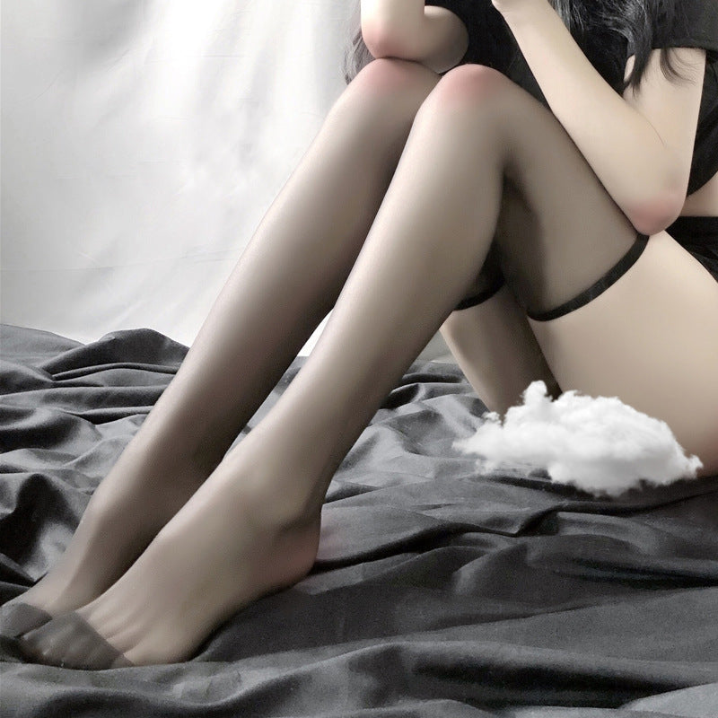 黑色超薄透视日系长筒过膝性感美袜 MP-9BLK