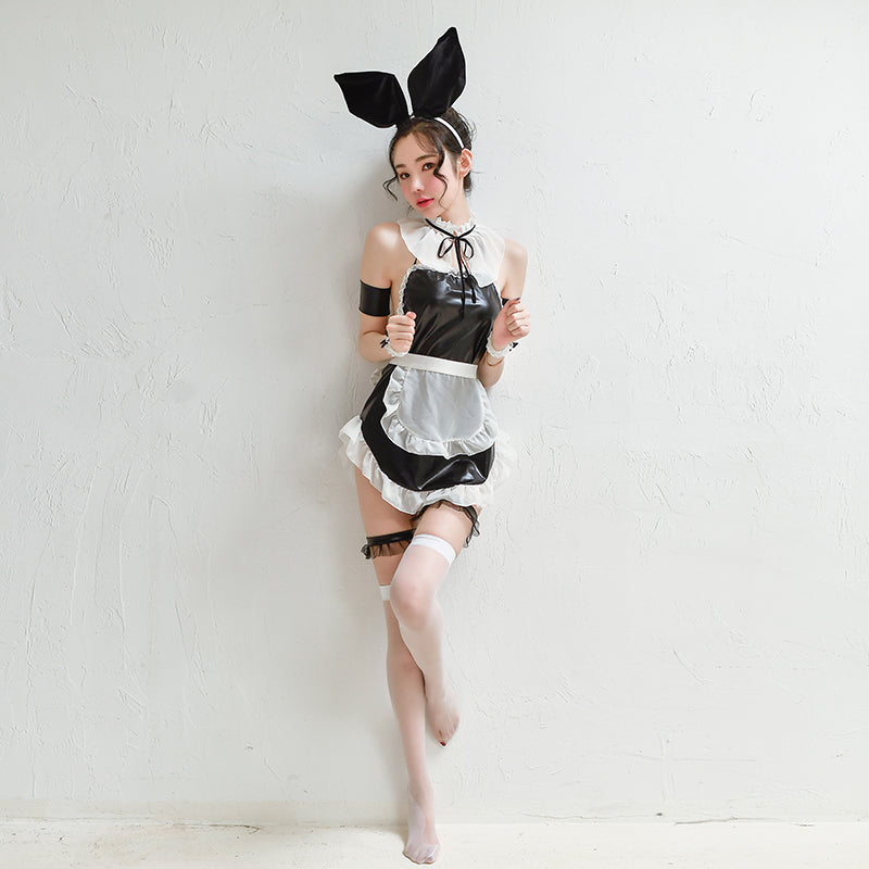 超大兔耳朵萌萌兔女郎娇俏小女仆制服套装 G506
