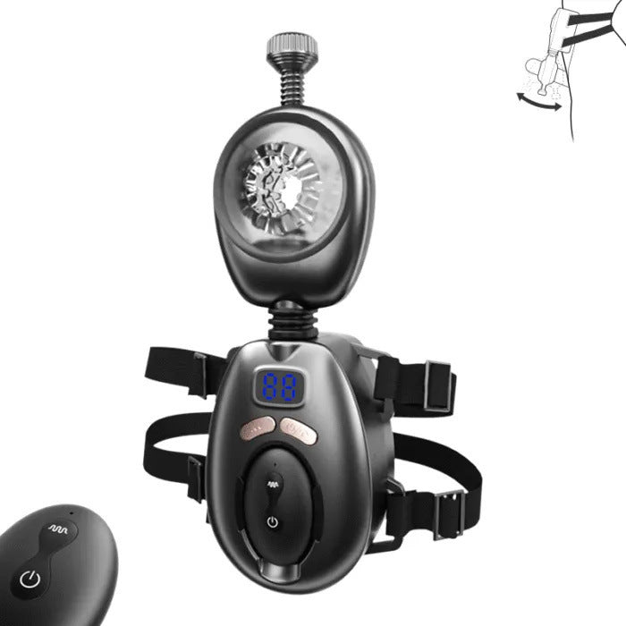 [26.01.15新品] SECWELL独创180度爽震撸动强劲爆榨解放双手延时训练武士腰带自动飞机杯