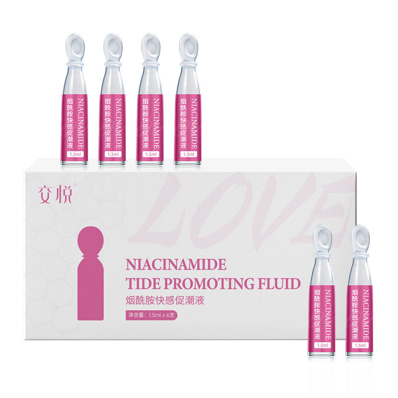 [26.06.08新品] JIAOYUE烟酰胺快速高潮嫩白润滑女用快感促进液6支装