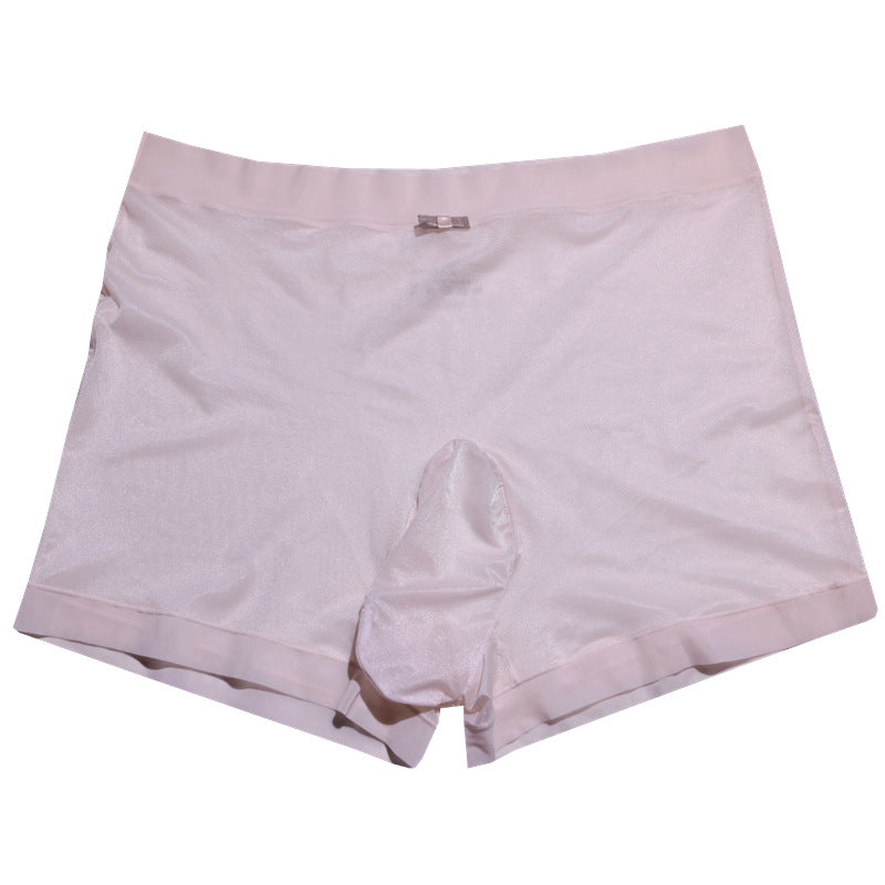 [25.08.03新品] 男士专用丝滑裸感飘飞平角冰丝大码性感水光内裤 T3071