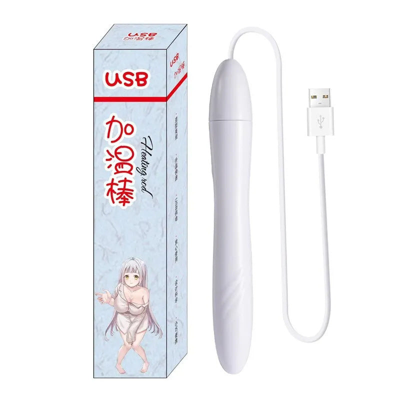 [25.12.28新品] 名器倒模飞机杯专用全段加热USB充电快速升温加热棒