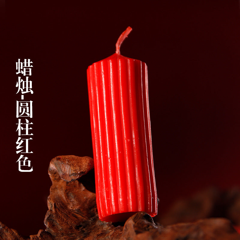 [25.10.07新品] 玫瑰香经典款大红色圆柱形大豆蜡基不伤肤SM滴蜡专用蜡烛