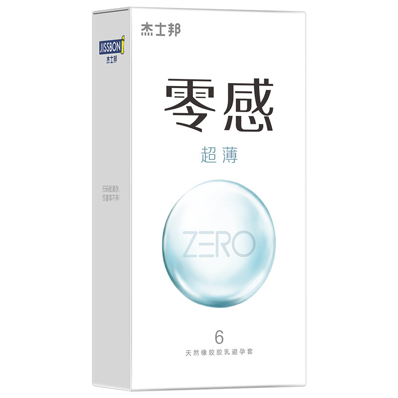 [26.03.13新品] 杰士邦ZERO零感超薄天然橡胶胶乳安全套6只装