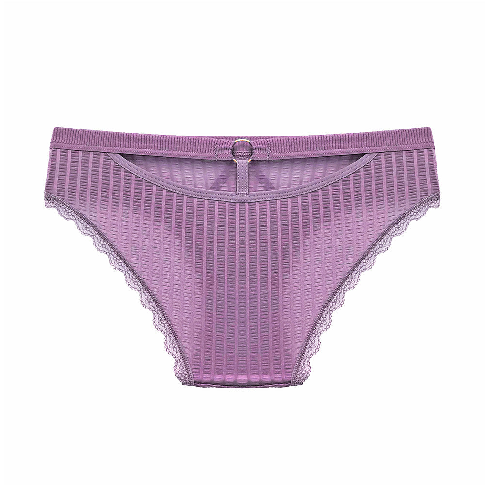 [24.01.03新品]舒适可爱包裹臀部女士内裤 （黑/白/紫/绿） Z3035