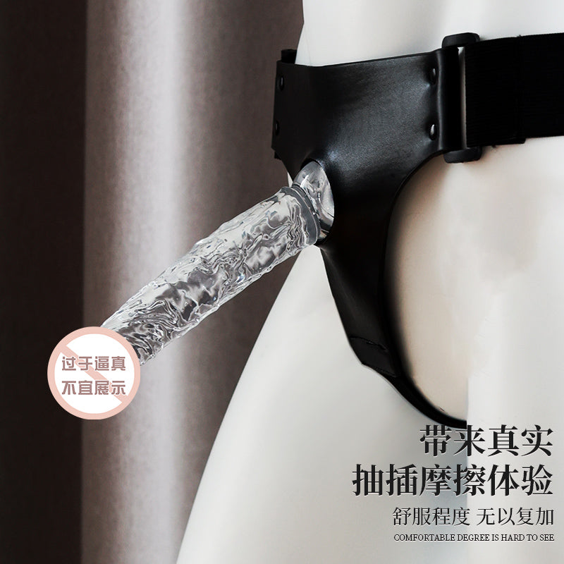 [26.01.18新品] 整根深入饱满厚实柔软晶莹强力吸盘透明无蛋仿真阳具（小号/中号）