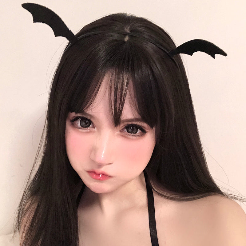 [25.07.06新品]日系少女可爱发饰天使黑小恶魔翅膀发箍发卡MP-60