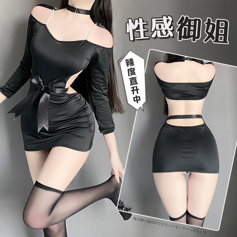 [25.07.16 新品]性感免脱火辣小胸纯欲约会制服诱惑睡衣套装Y2905