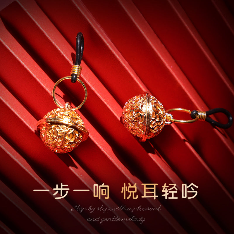 [26.09.18新品] 弹力皮筋痛感降低酥麻胀痒外出携带金色宫铃乳夹