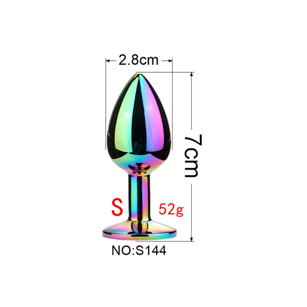 [26.01.29新品] SM调教后庭专用彩金小号肛塞 S144