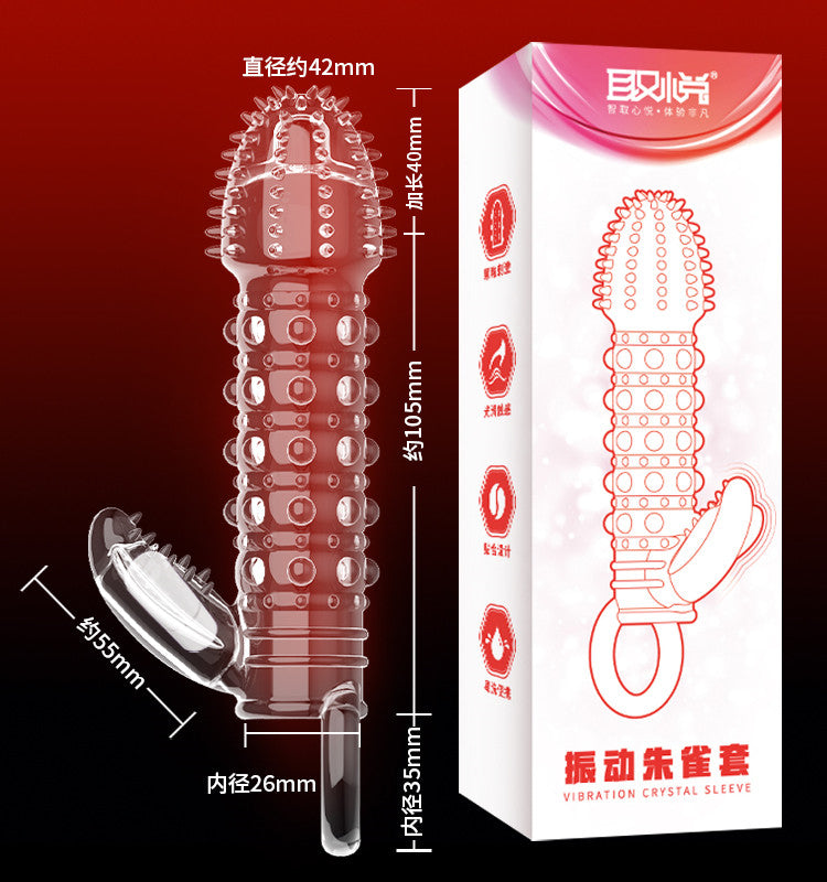 [25.11.03新品] QUYUE震动款变大变粗延时坚挺震动锁精狼牙套(四款)